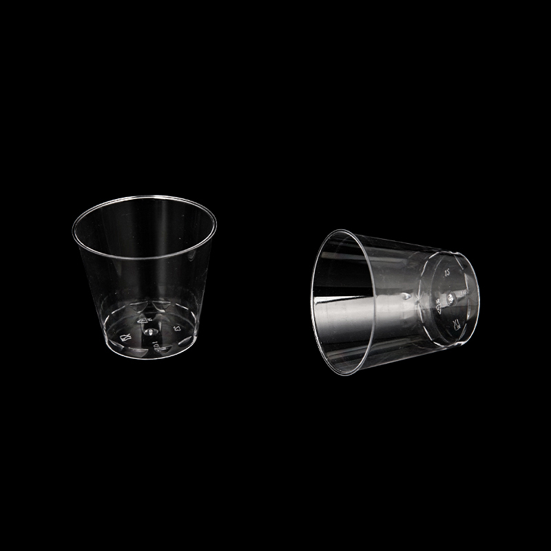 Plastična jednokratna prozirna staklena čaša za hranu